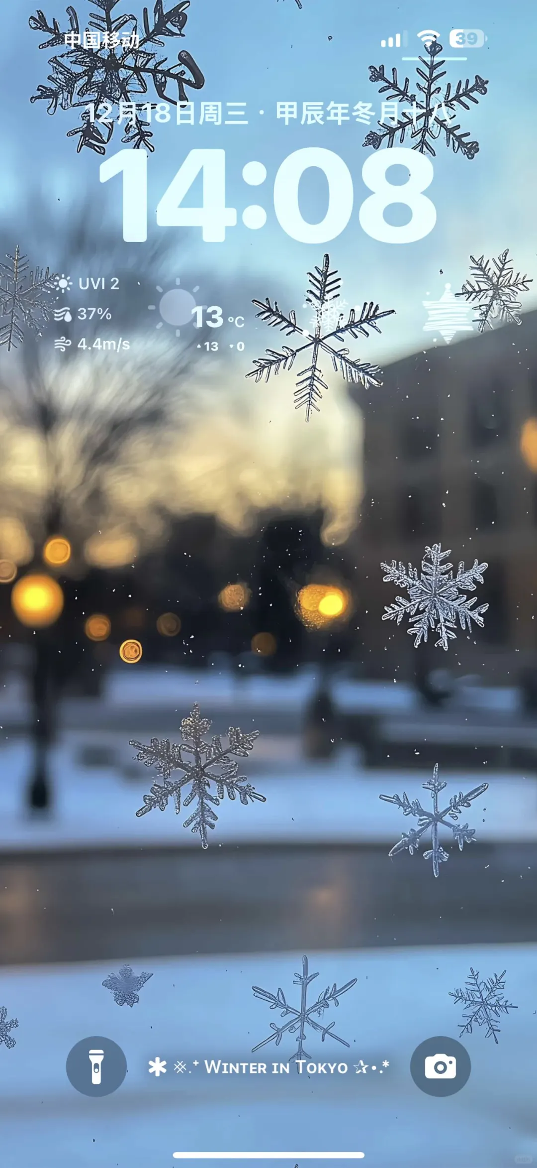 最近很多人求的一组雪花壁纸❄️