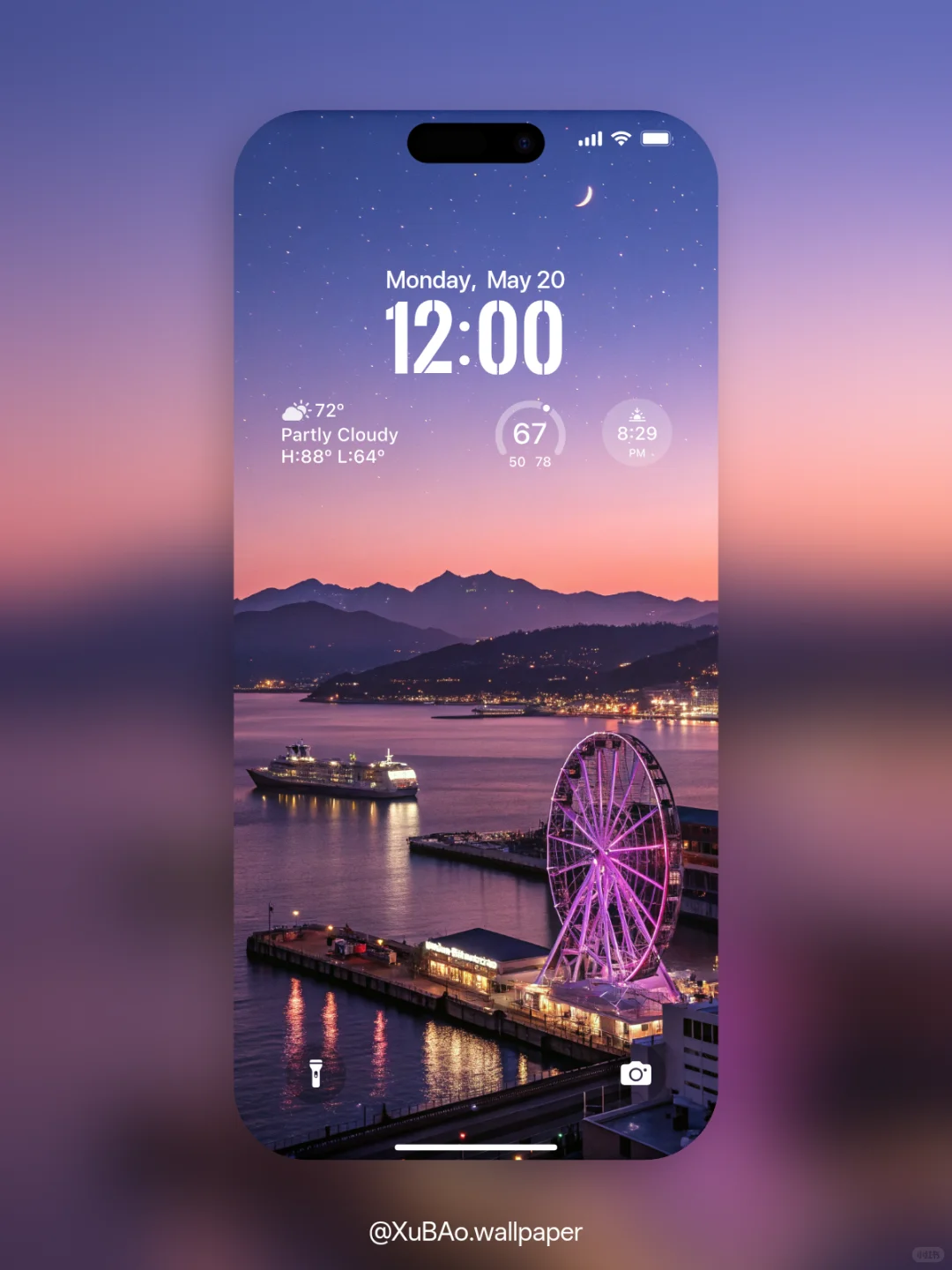 A2545 | 4k壁纸 | 港夜摩天轮