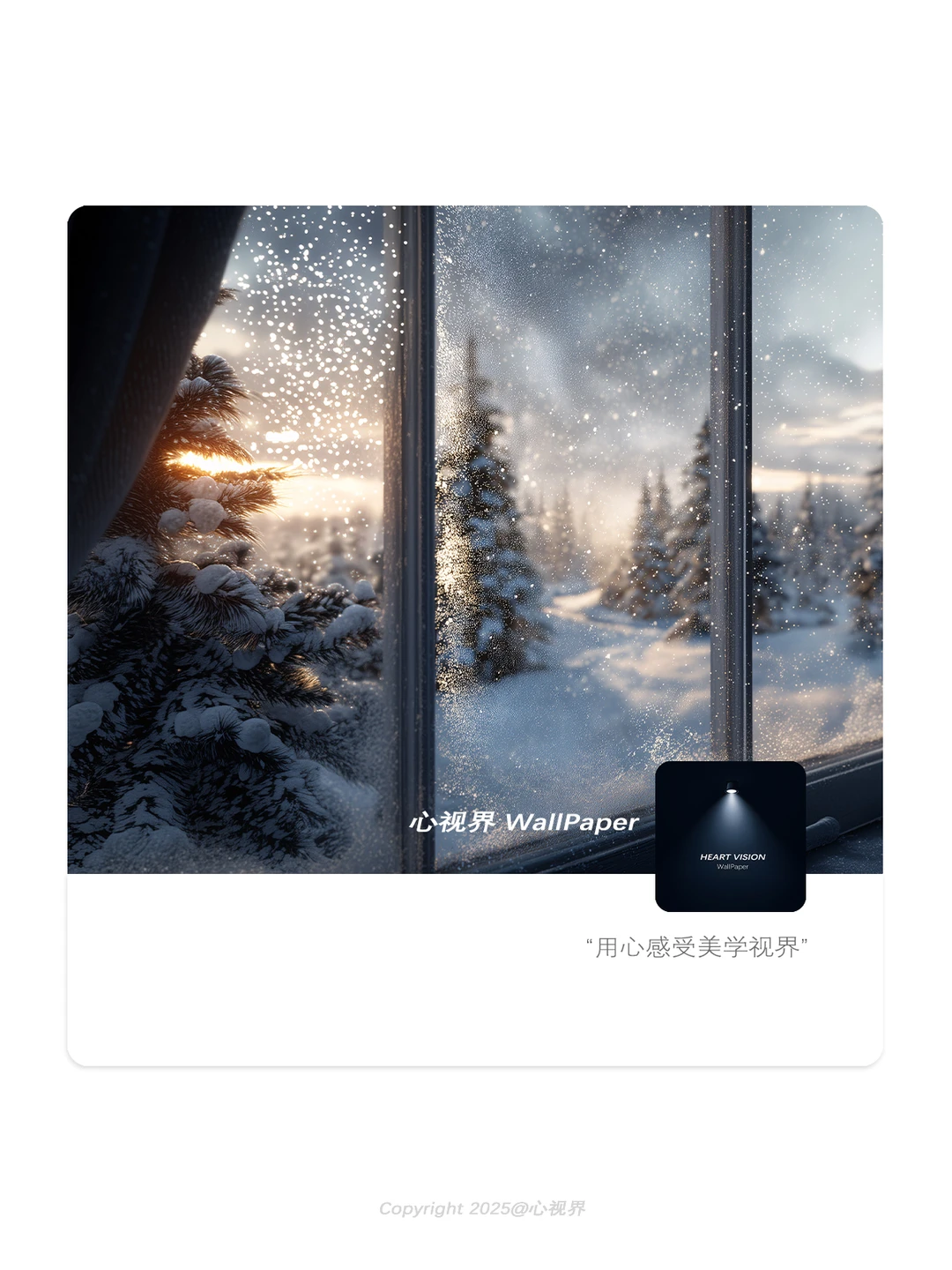 “冬日闪闪发光的白色雪花❄️” | 189壁纸