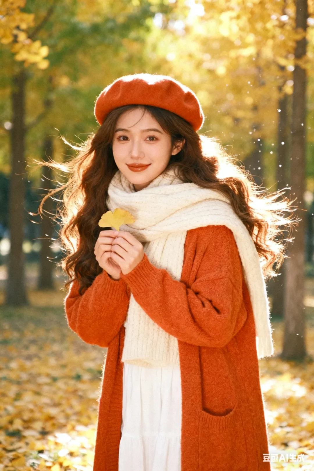 Ai写真●怎样0元生成银杏叶氛围艺术照？