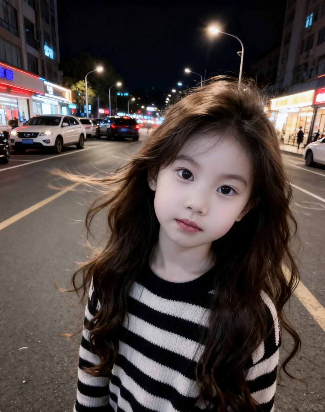 街边的夜景、好美呀、