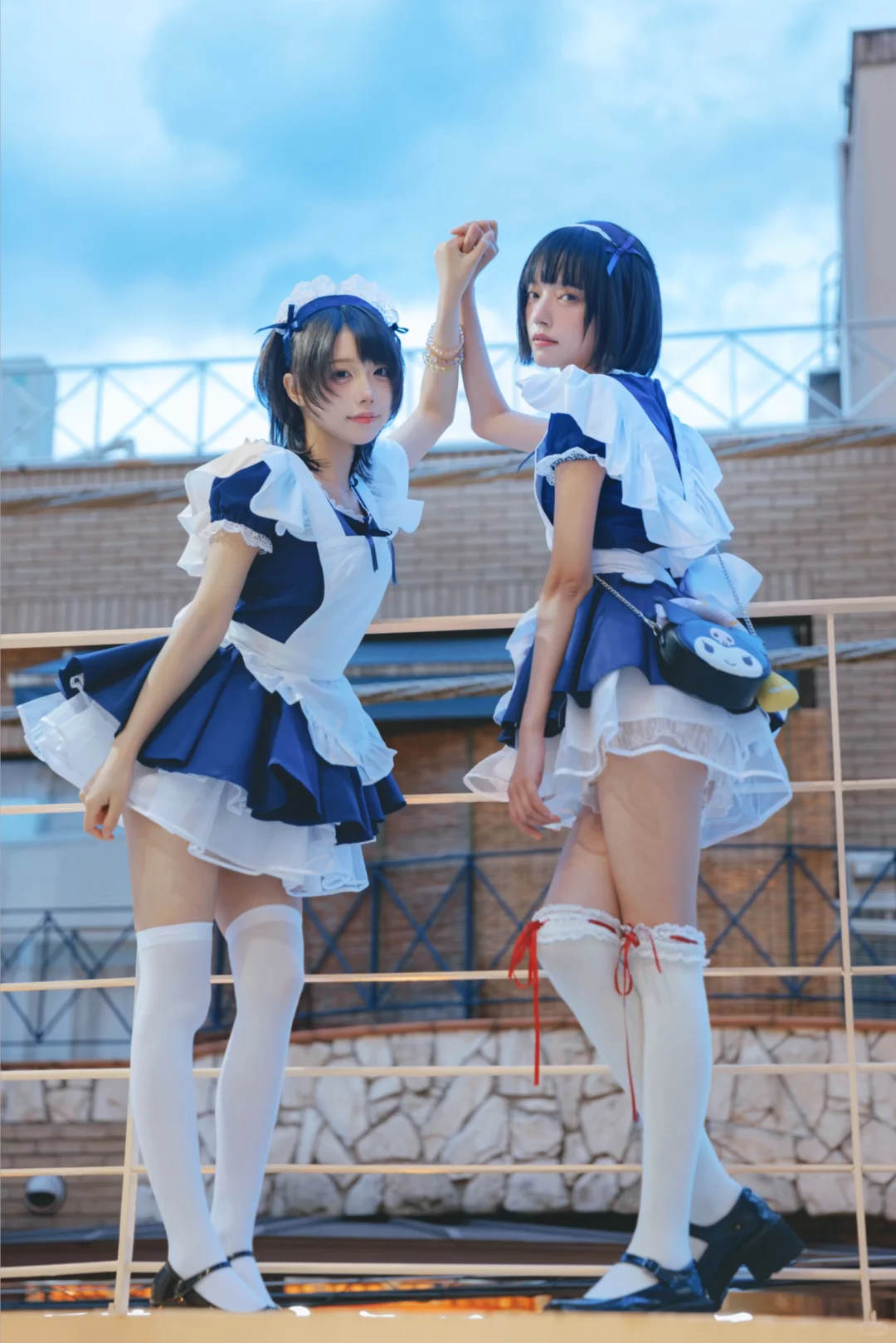 室外人像|东京夜晚の散步w双子女仆