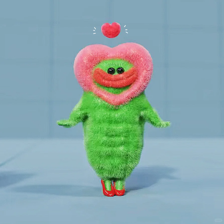 苦瓜女士头像｜献给你！我的真心❤️！