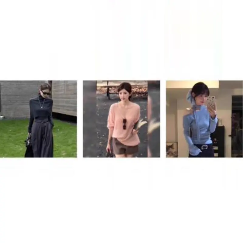 秋冬必入🔥V领蕾丝毛衣开衫｜修身显瘦