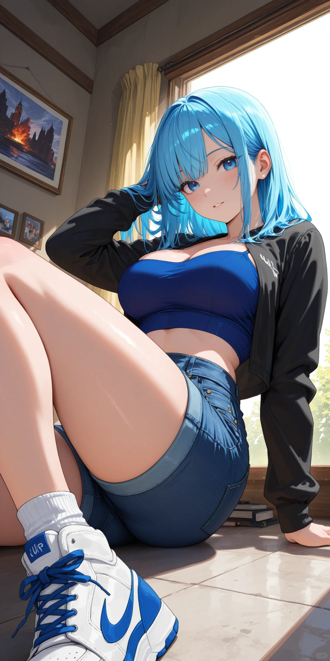 健身的美腿（点击全屏）