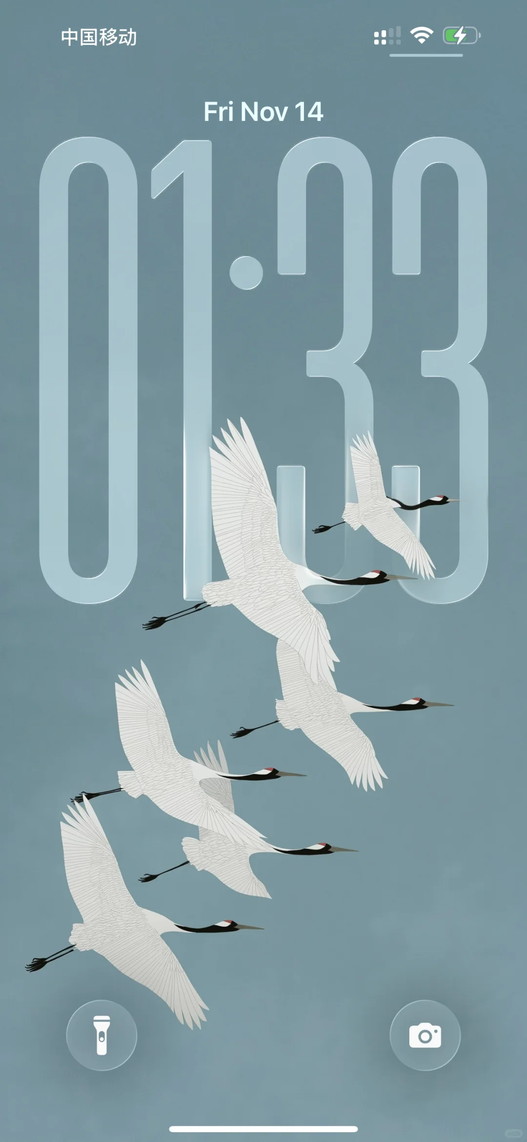 治愈国风，仙鹤献瑞｜iOS26壁纸｜218