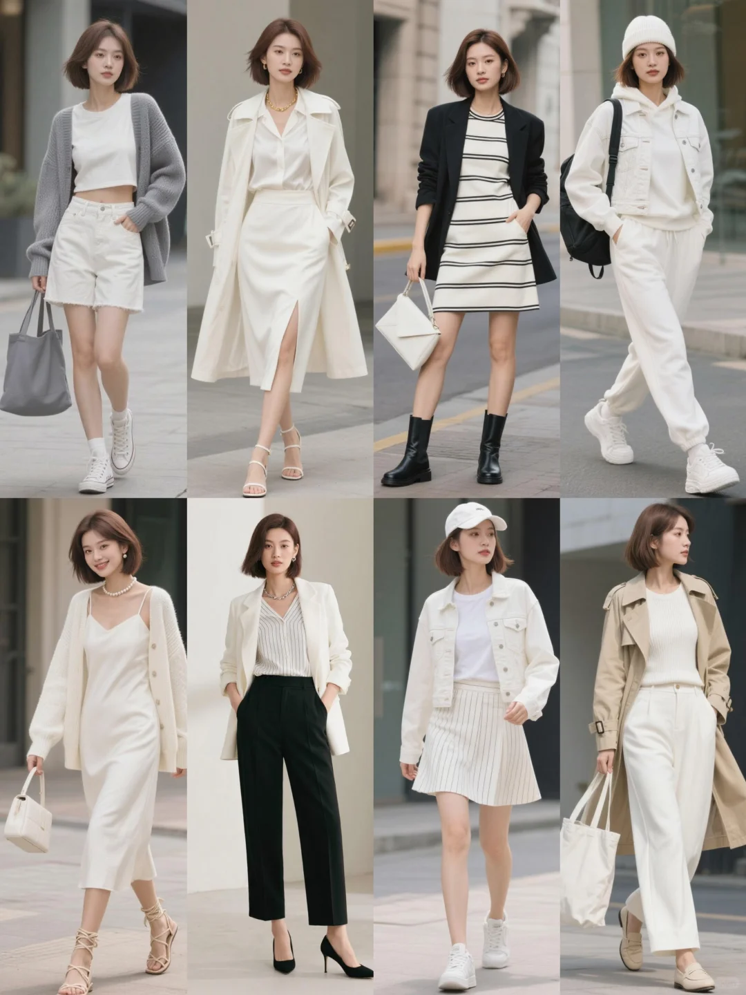 🍂早秋穿搭|高级白色质感穿搭