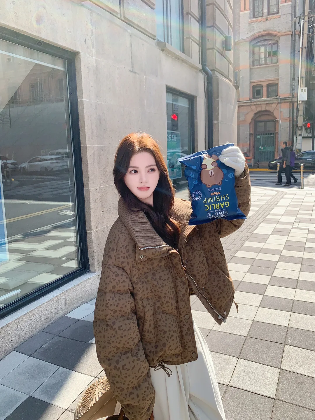 斑点羽绒服复古又俏皮✌🏻