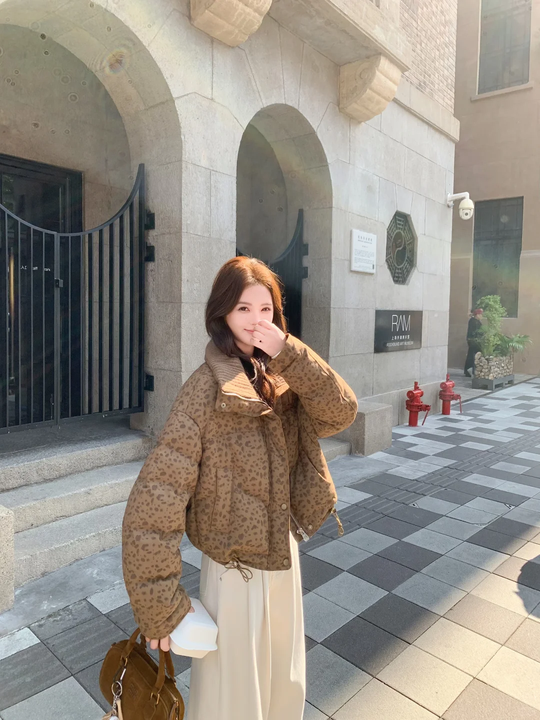 斑点羽绒服复古又俏皮✌🏻