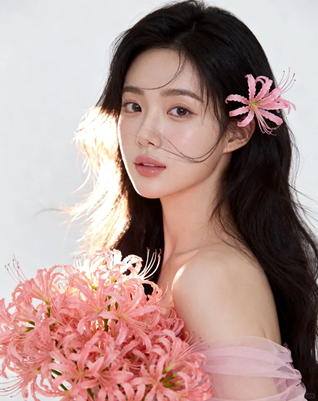 粉色彼岸花花写真｜AI生成‼️