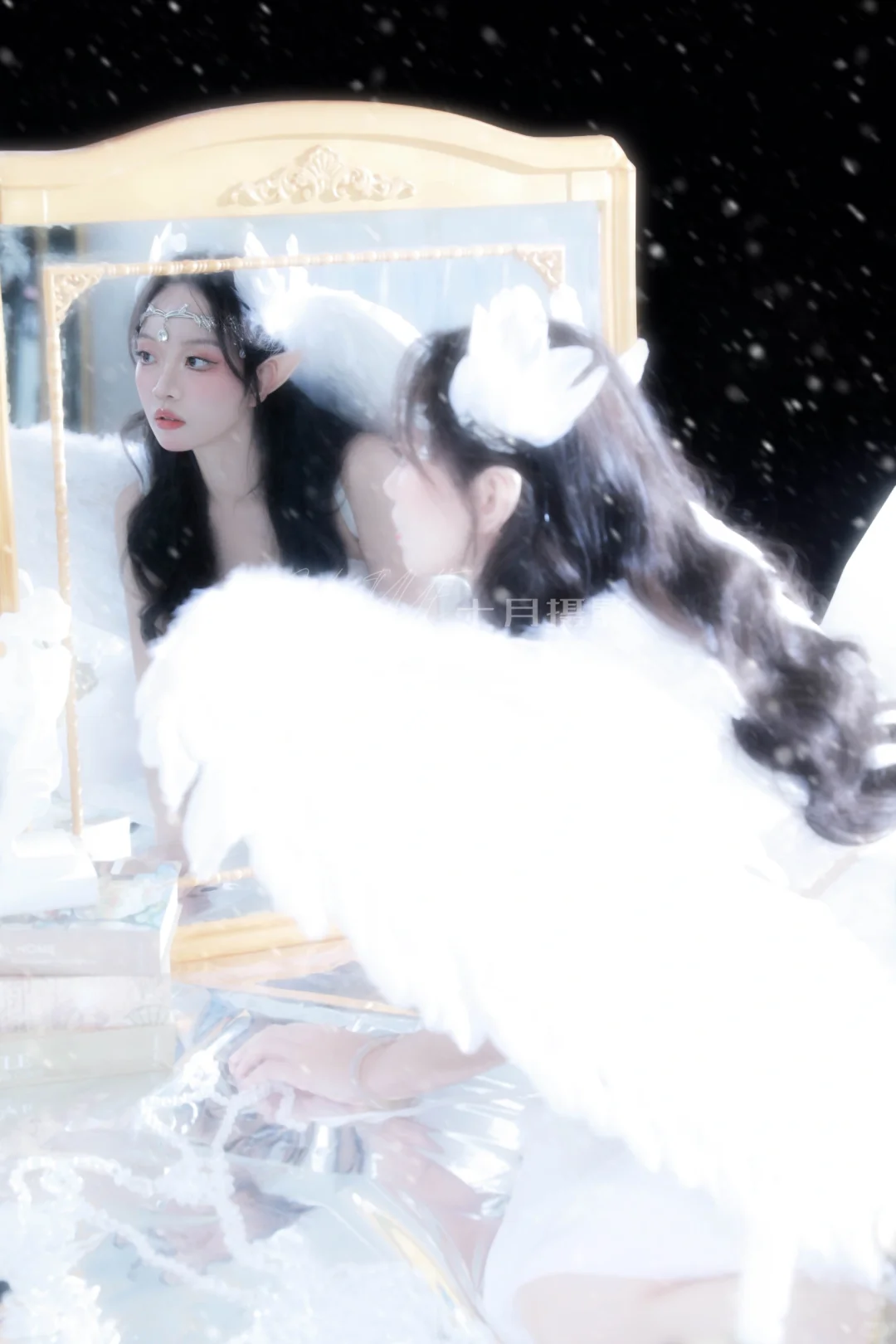 白天使神明写真/逆光而来的天使