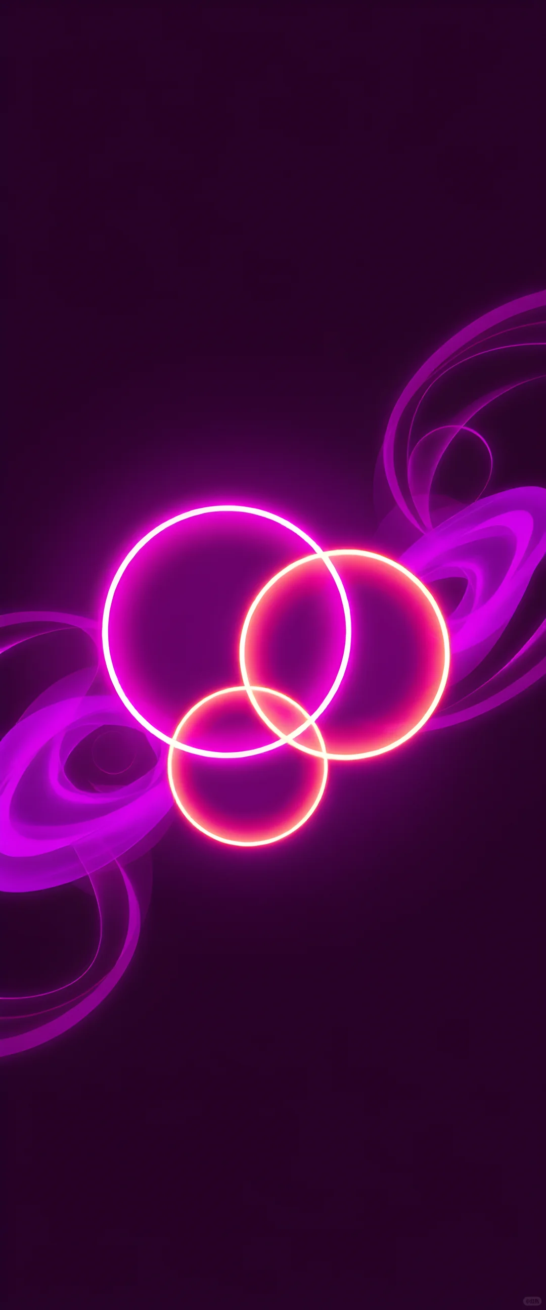 一束光，粉紫色系霓虹灯氛围感壁纸