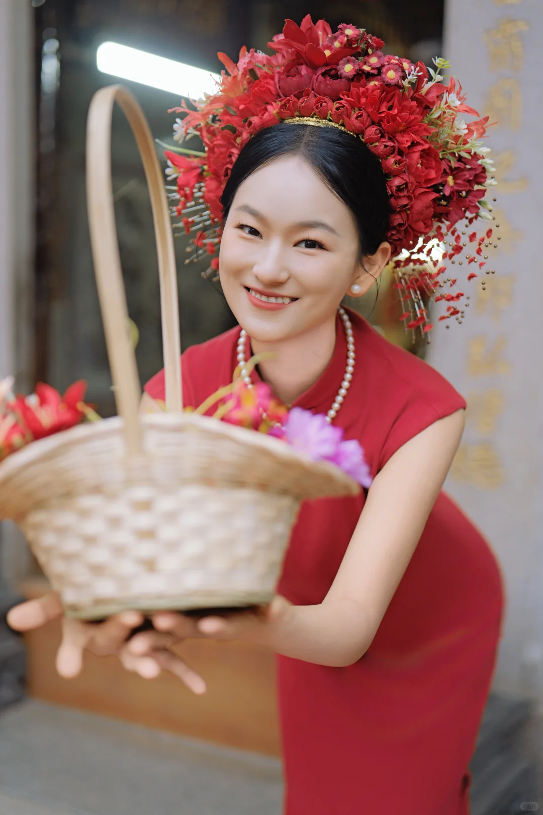 鼓浪屿簪花写真～不得不说红色真的好出片✨