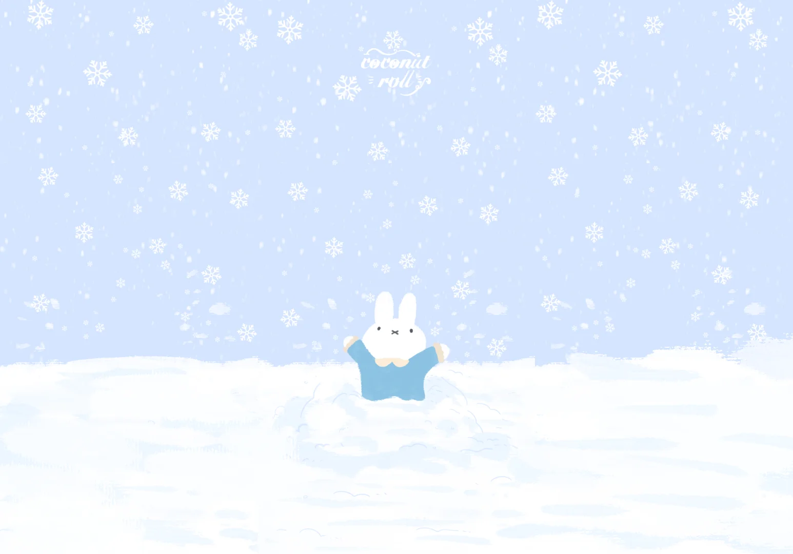 ⛄️｜🖇️⋆💭‧miffy 米菲的横屏壁纸来啦～