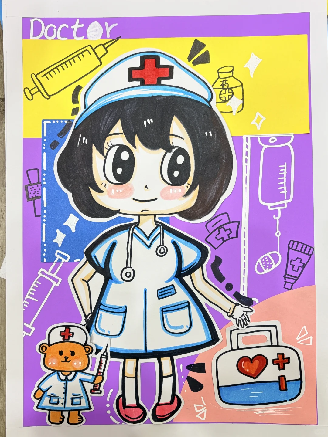 看我这么可爱的护士姐姐～