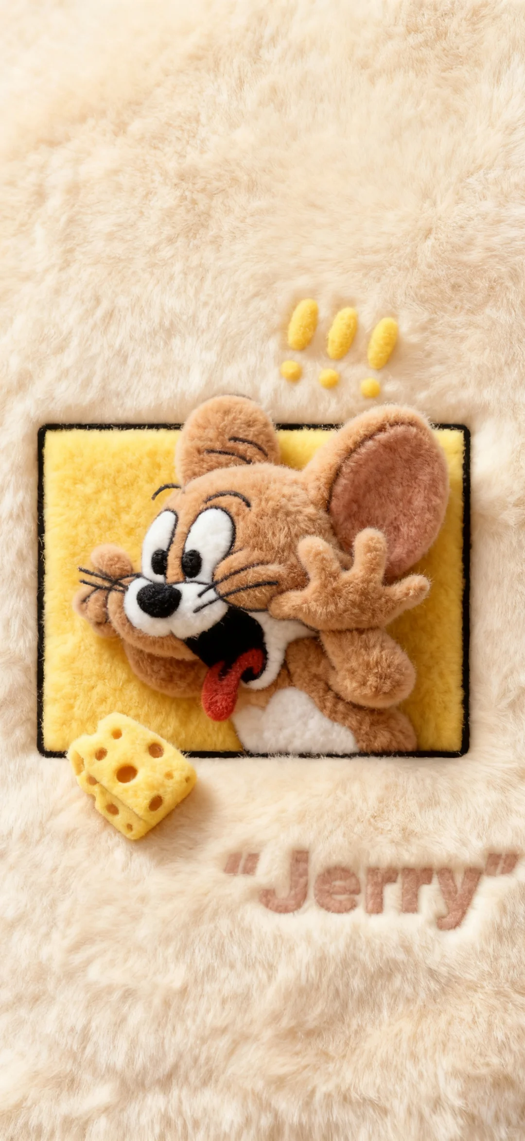 猫和老鼠文字毛绒绒壁纸～