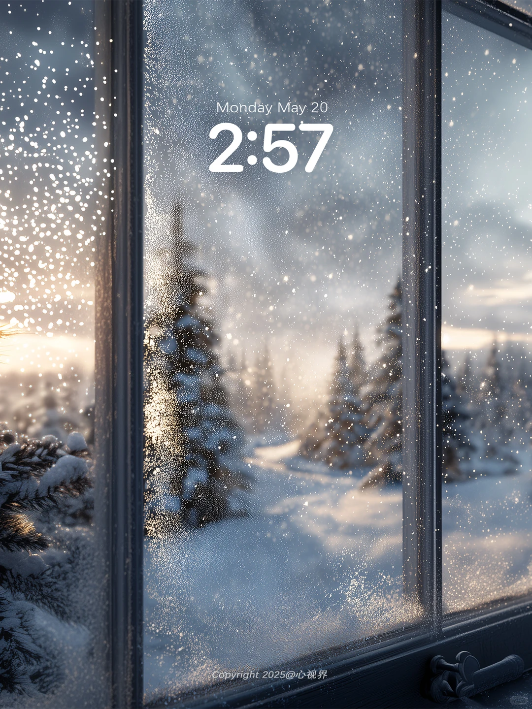 “冬日闪闪发光的白色雪花❄️” | 189壁纸