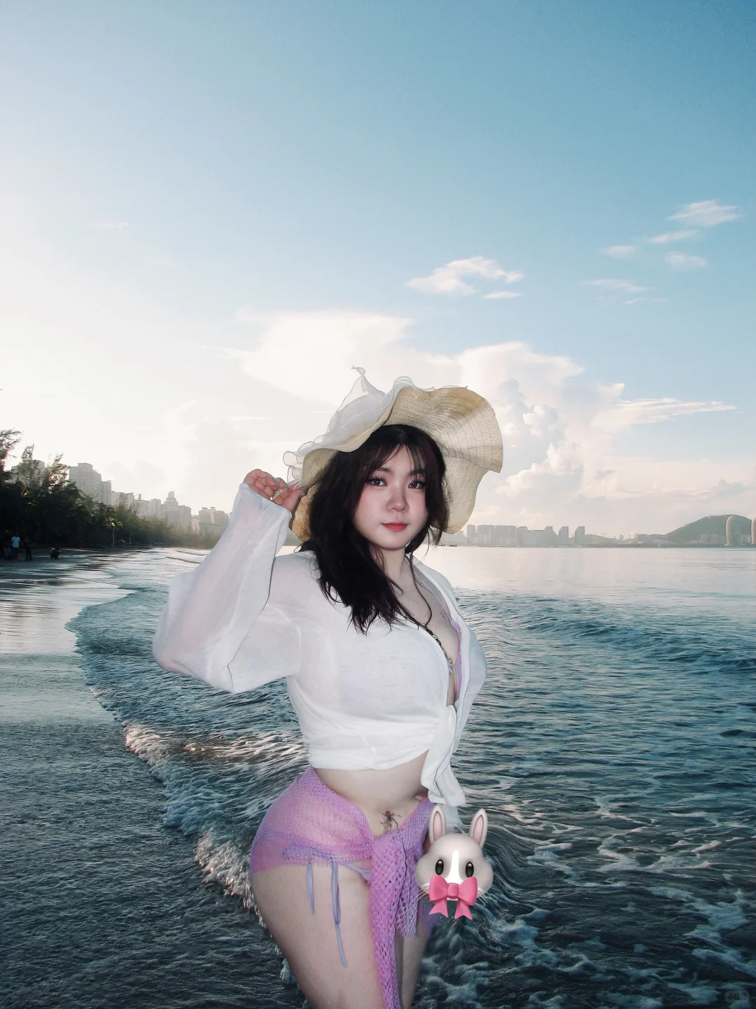 163/170胖宝宝大方去穿比基尼👙三亚日出