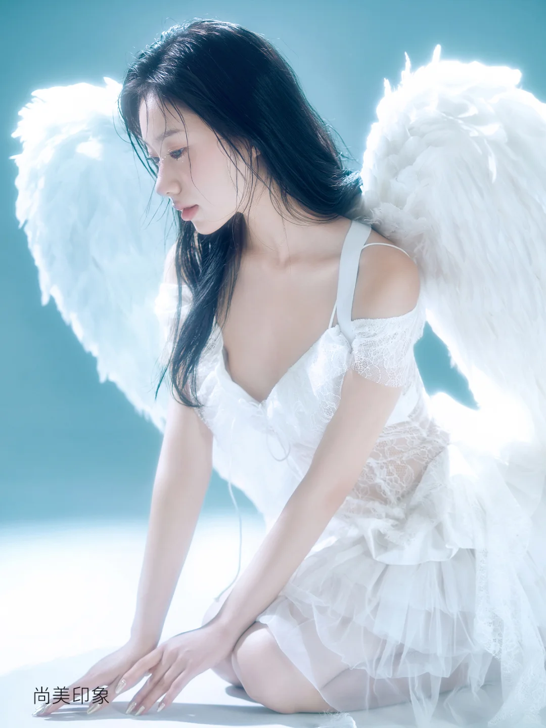 坠入人间的神明少女🕊️🪽天使写真