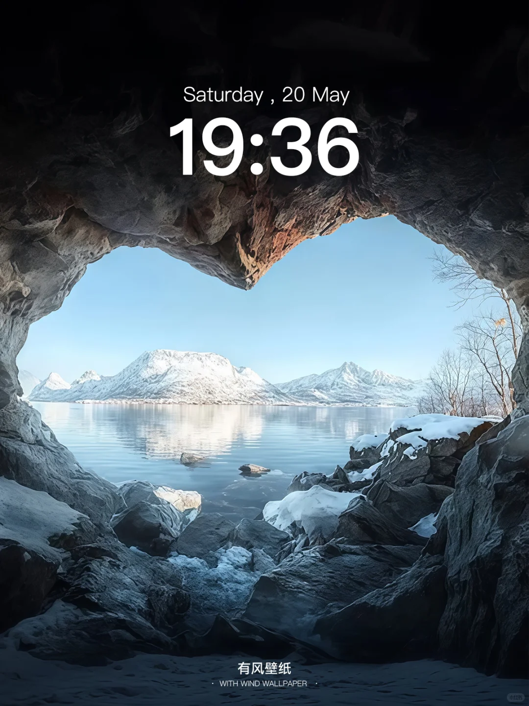 雪景洞穴｜冬天雪景壁纸｜氛围感壁纸