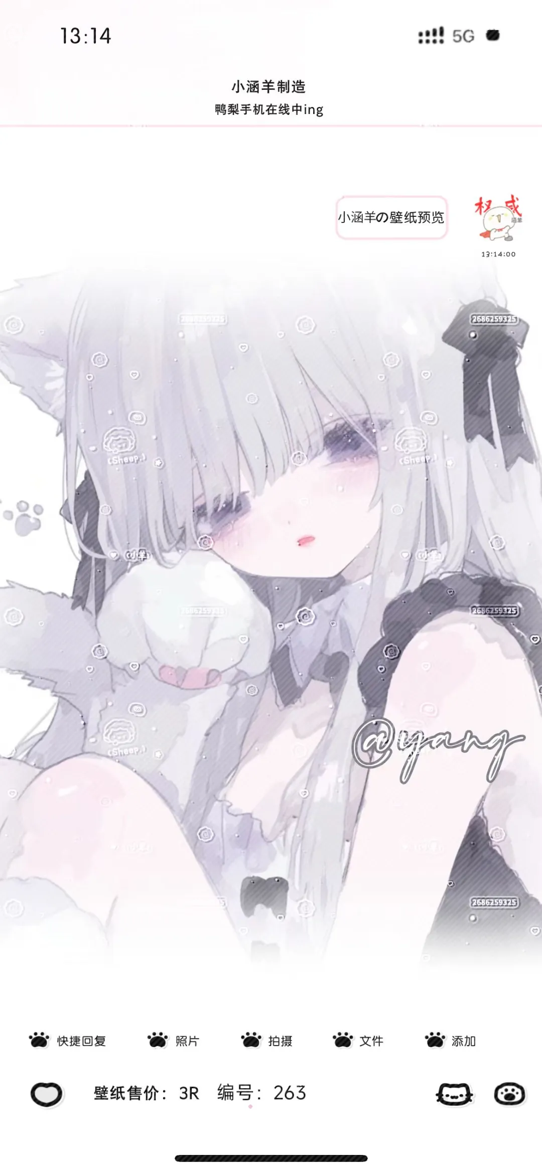 上新壁纸 欢迎客妹问价