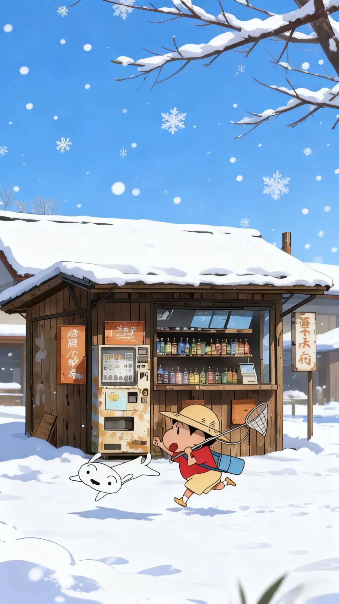 光栅壁纸！蜡笔小新，一年四季！！！！