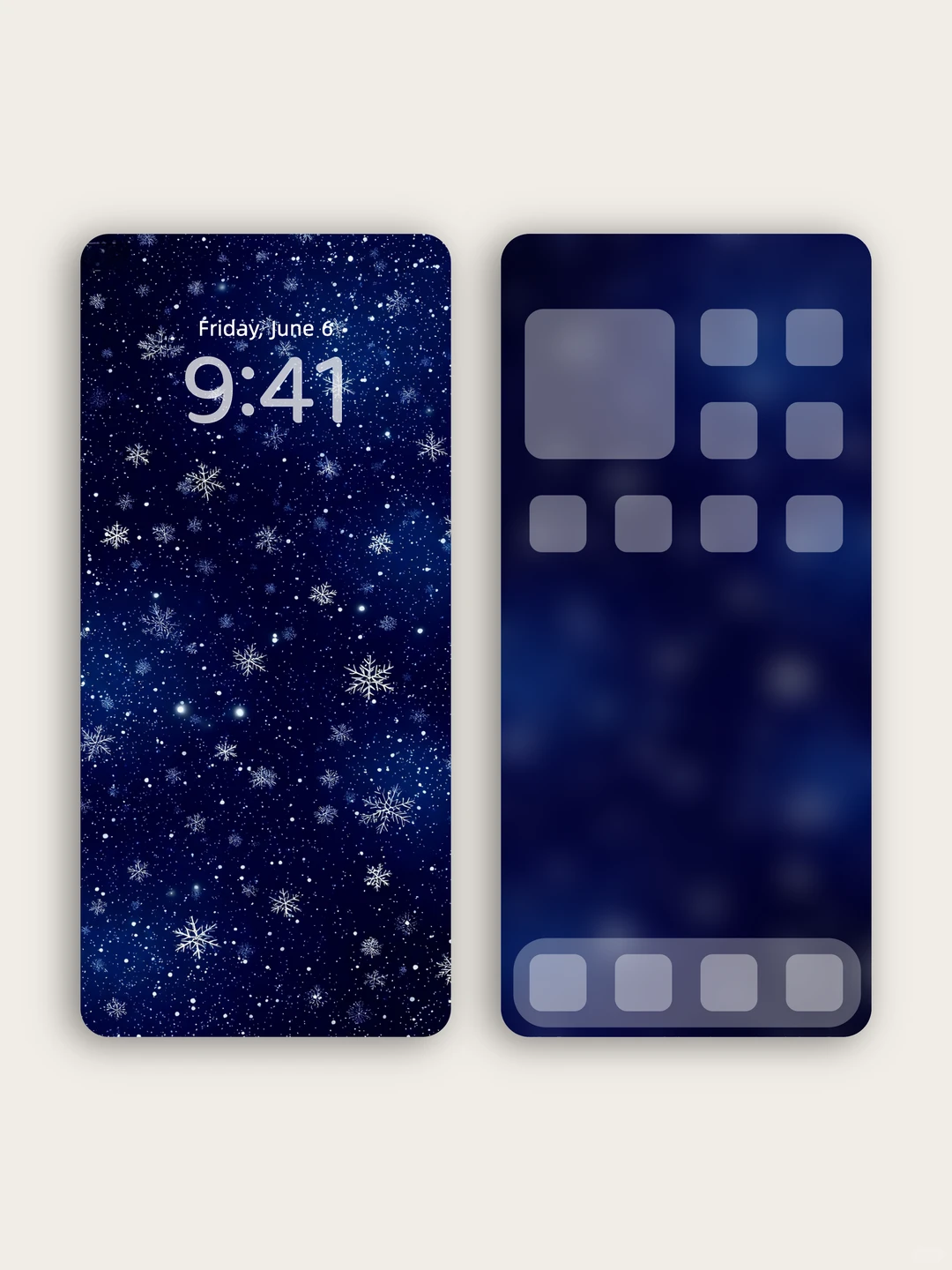 壁纸 | blingbling的雪花飘落