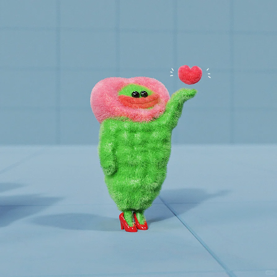 苦瓜女士头像｜献给你！我的真心❤️！