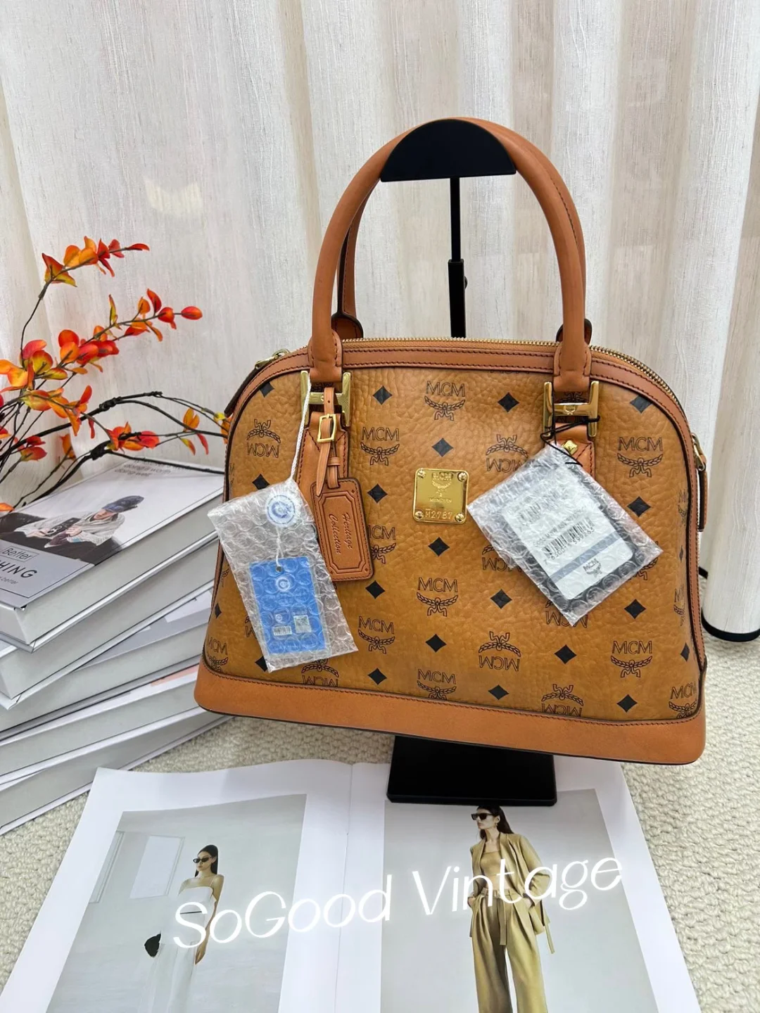 MCM正品经典印花贝壳包复古女款🎀