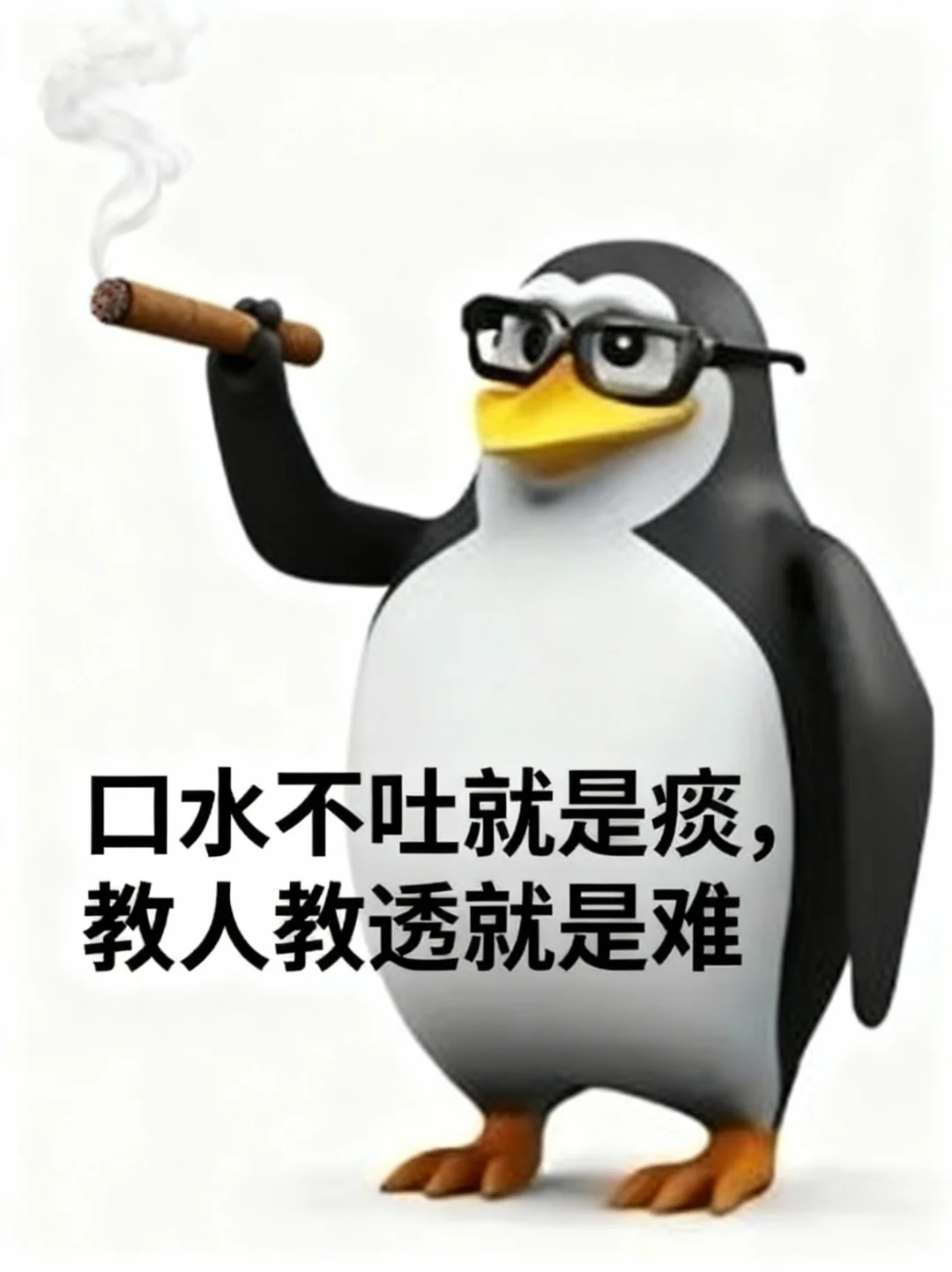 抽象企鹅表情包