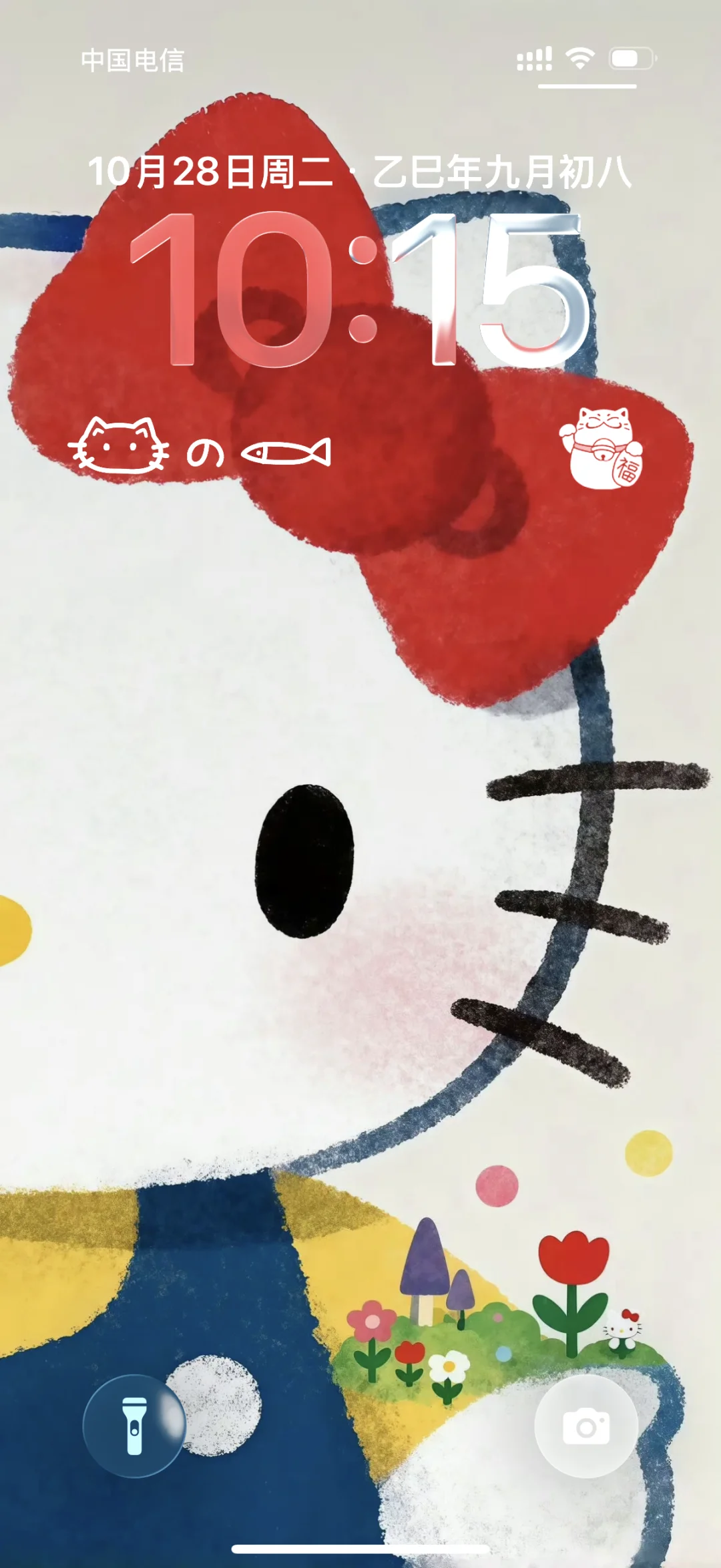 🔥谁还没被这张Hello Kitty壁纸戳中少女心！