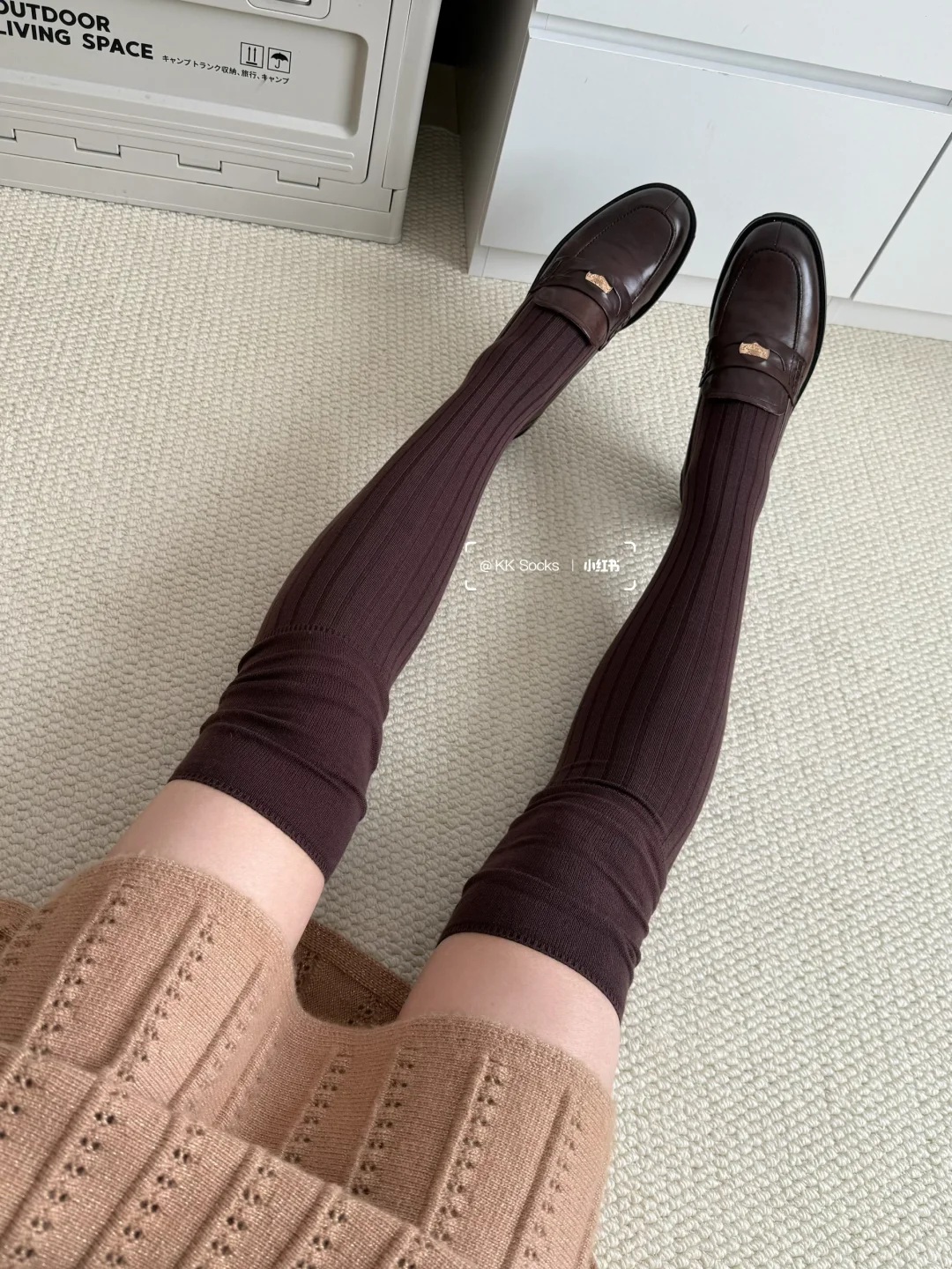 秋冬穿搭 过膝堆堆袜yyds！！