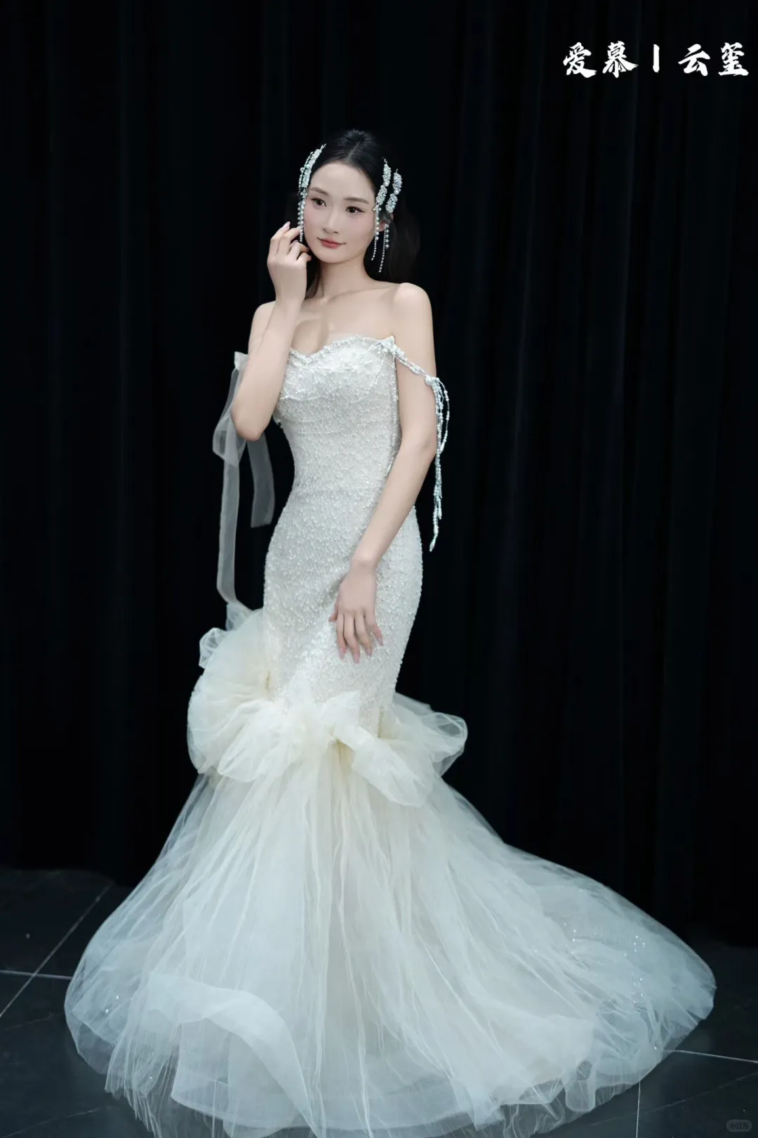 这件婚纱真的好仙好仙啊～