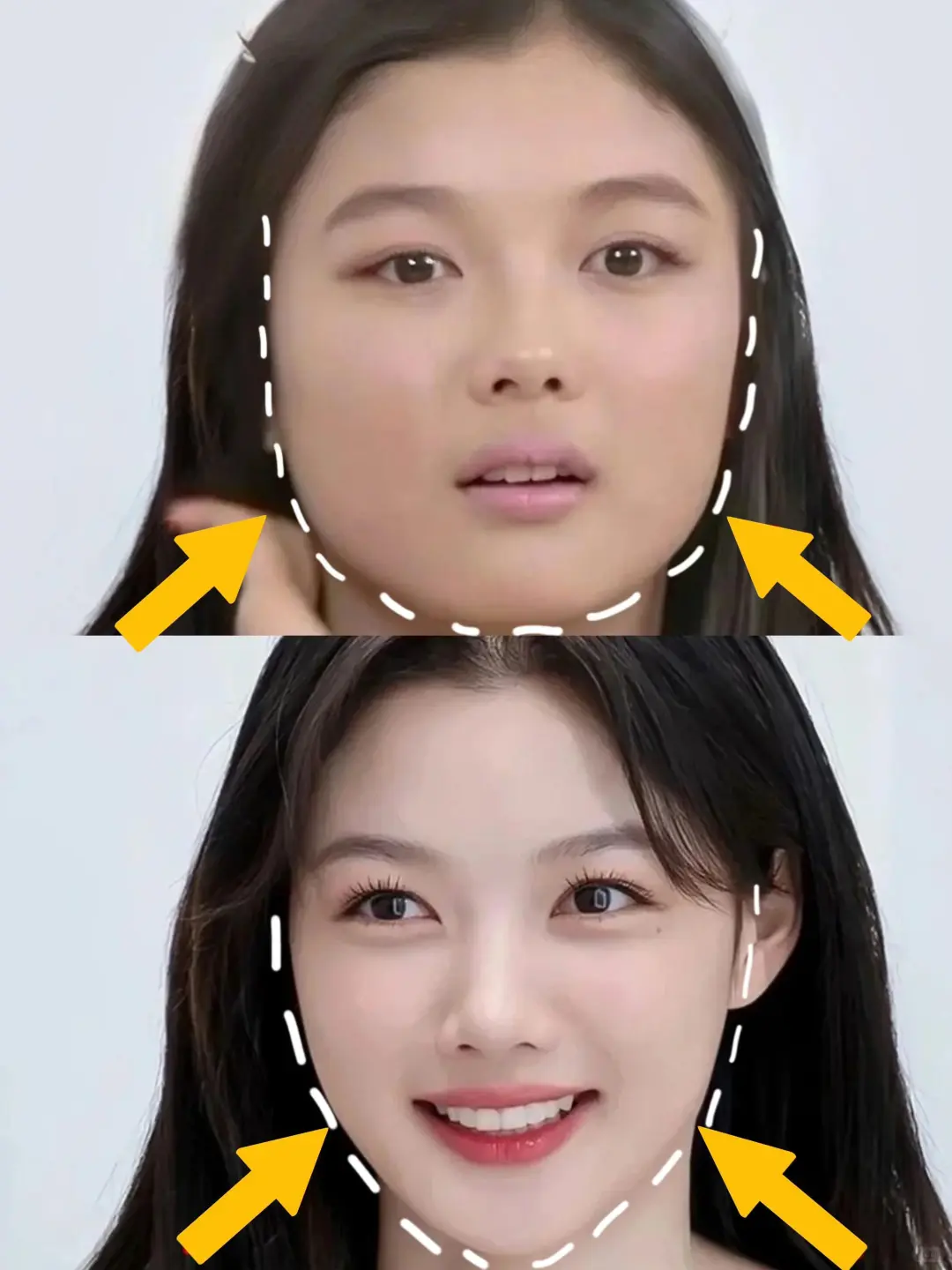 方圆脸姐妹有救了｜快抄金裕贞的变美思路