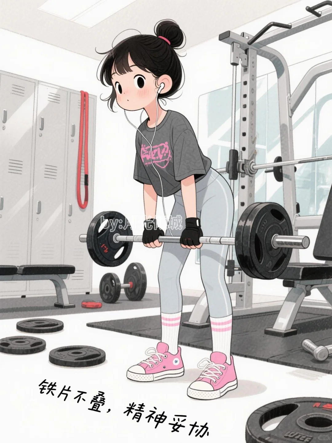 撸铁时候这样发，朋友圈里哈哈哈