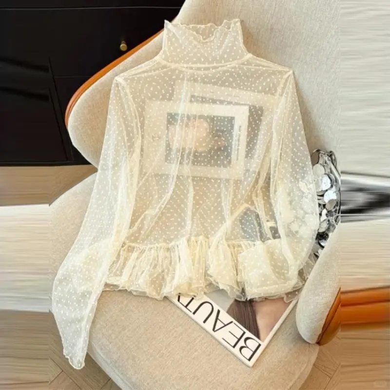 韩系碎花蕾丝衫🌷法式叠穿绝配