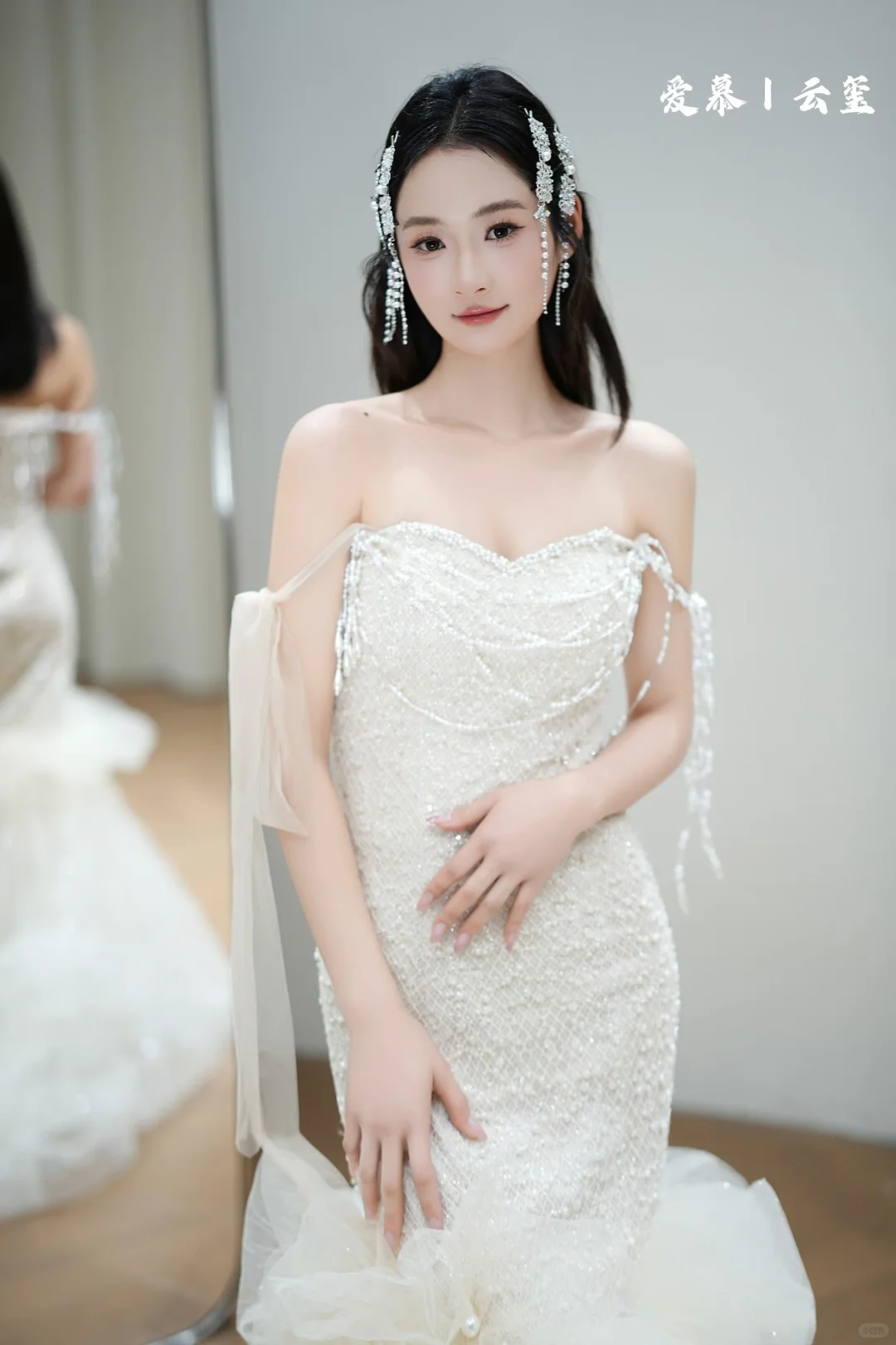 这件婚纱真的好仙好仙啊～