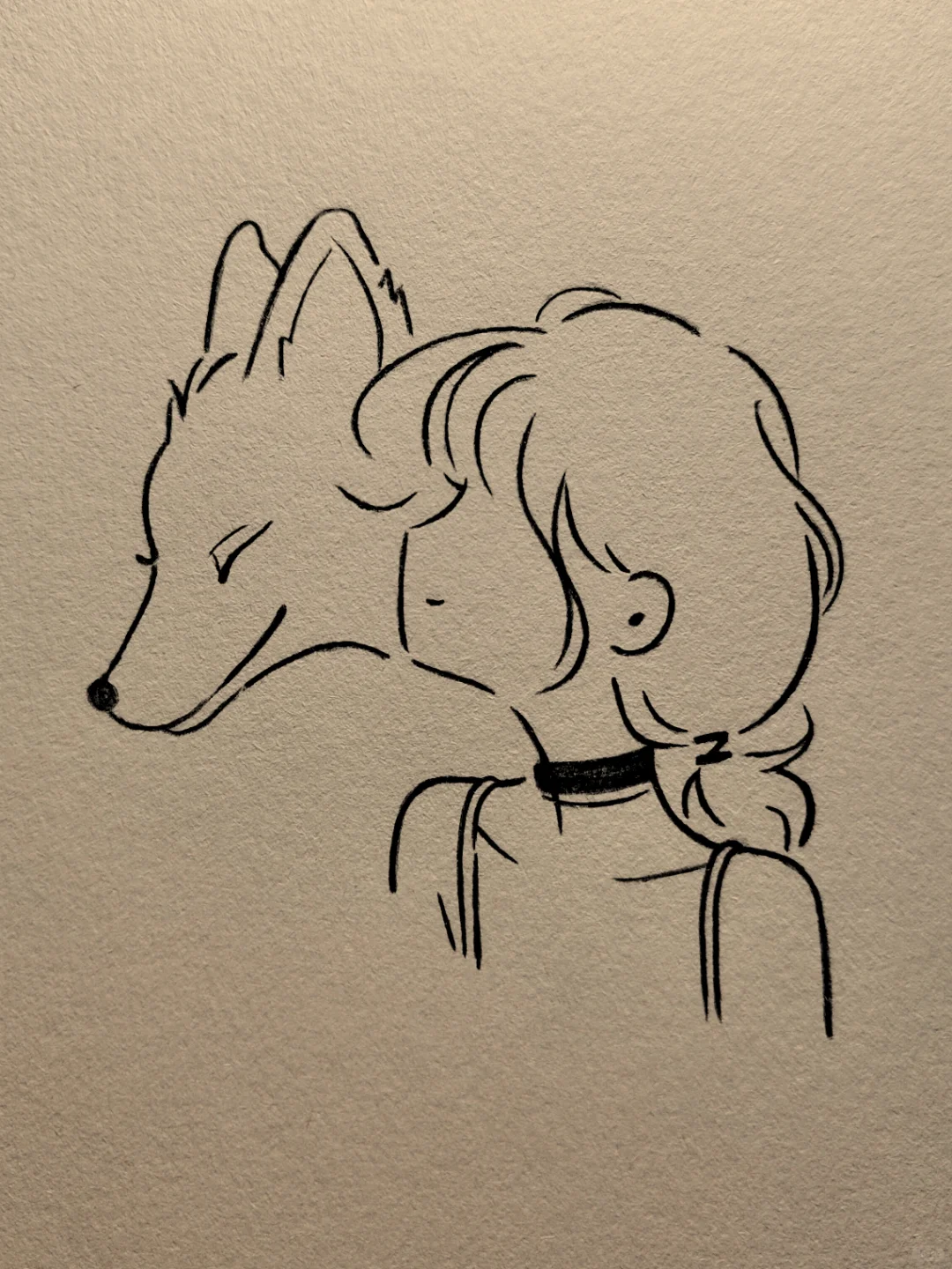 另一位女孩👧🏻和狐狸🦊，❤️❤️！