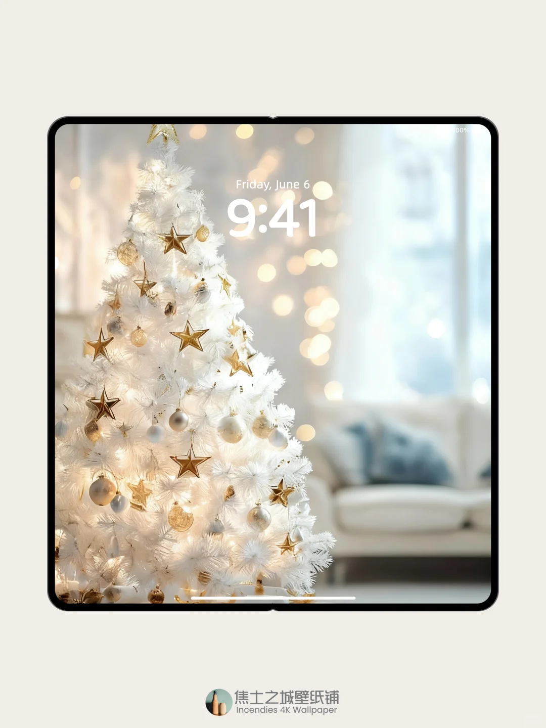 壁纸 | 星星点缀着圣诞树