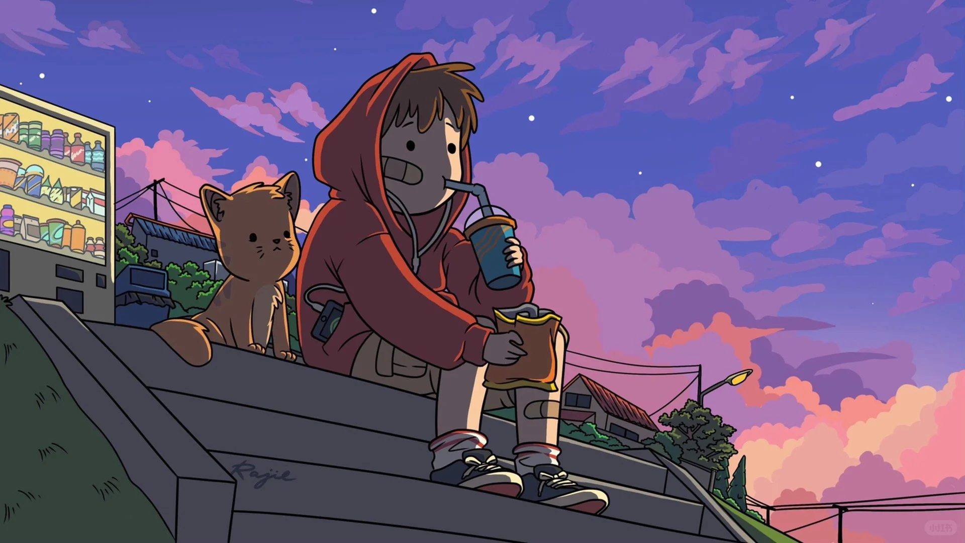 电脑壁纸｜欢迎公主来上班辛苦了