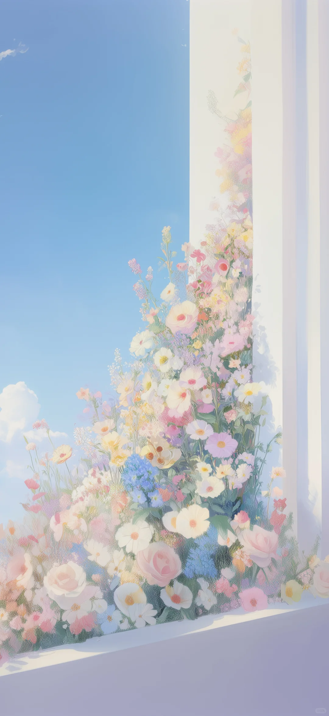 真的不小心删了，永远爱花花天空的壁纸