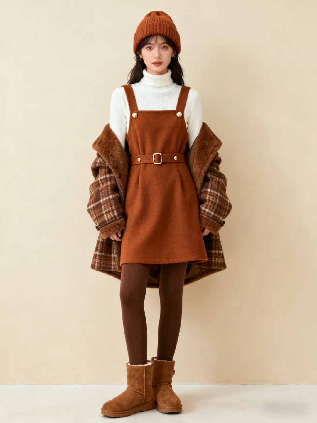 这样穿真的好甜好韩～背带裙～