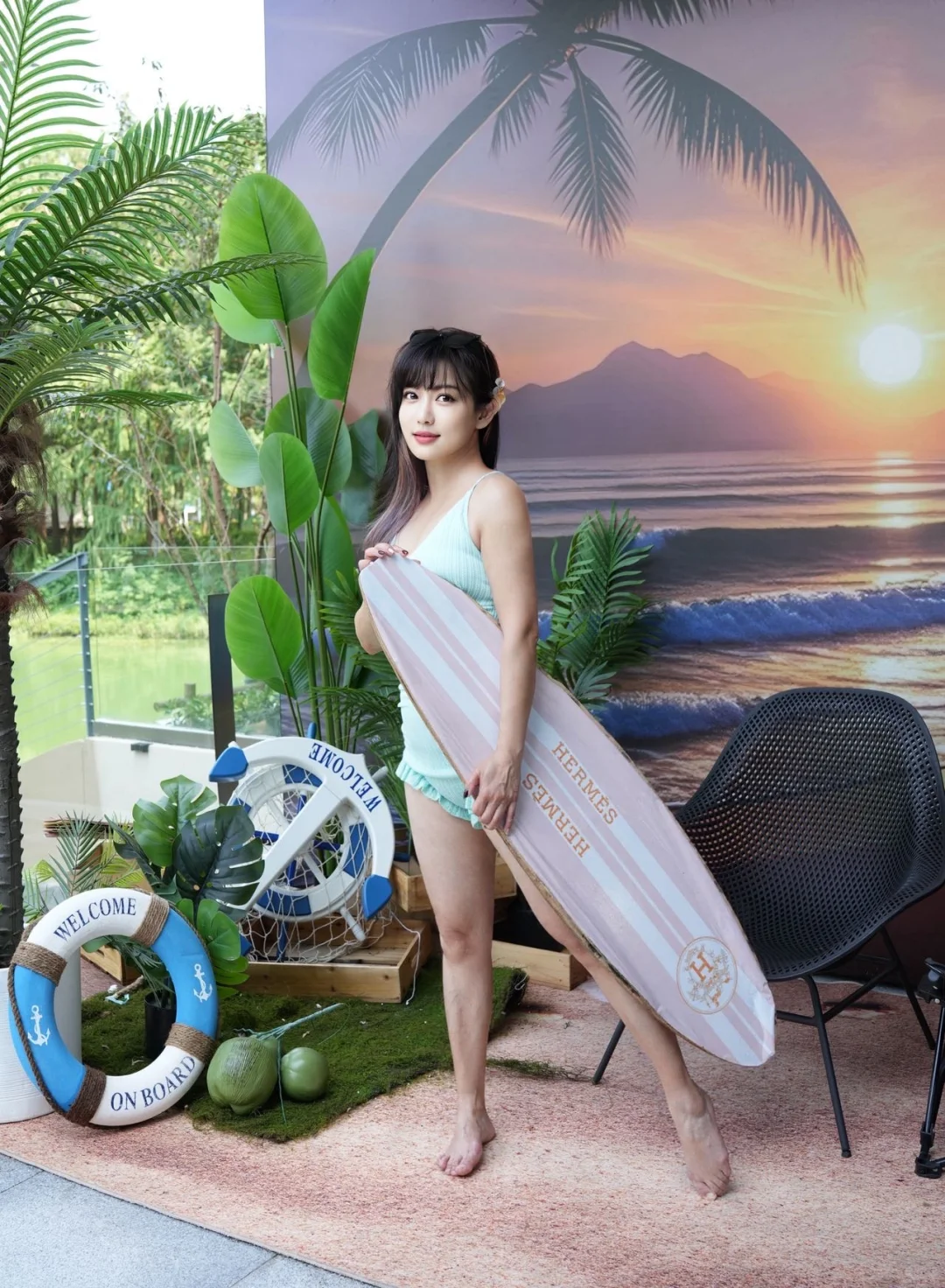 薄荷绿泳衣｜夏日泳池C位担当💚