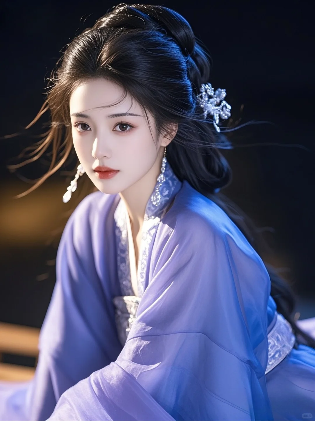 紫色古装美人，美得不食人间烟火！