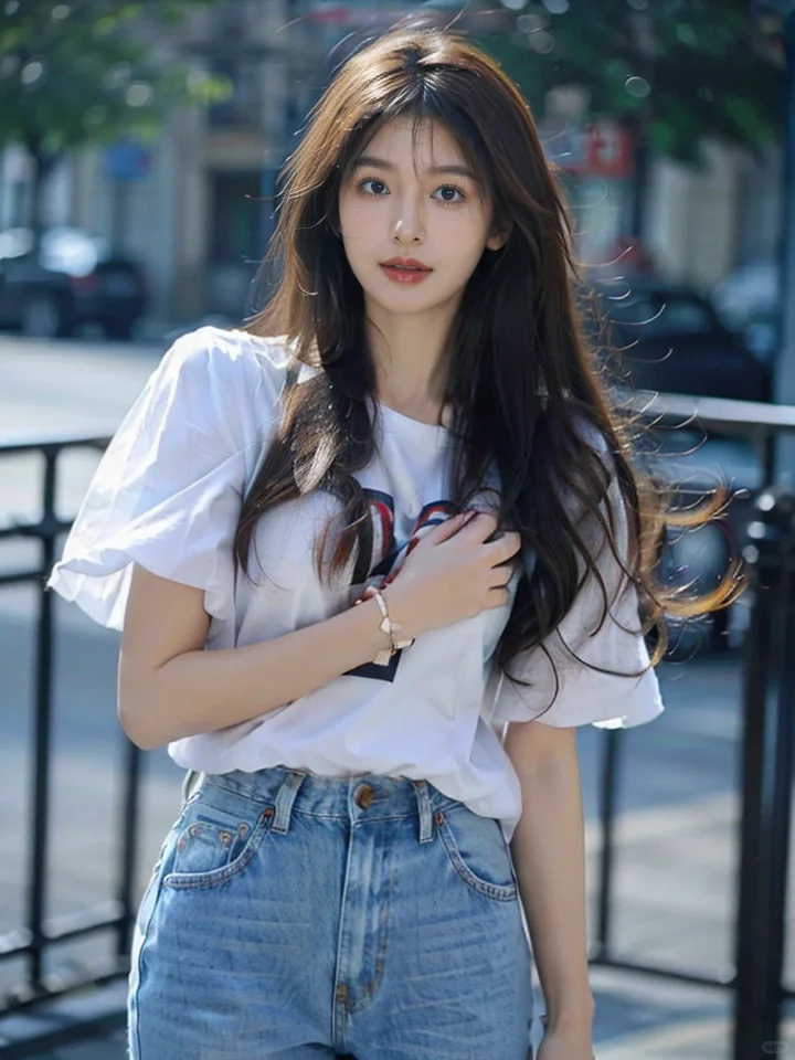 AI绘画 S234｜天然质朴，落落大方的小姐姐