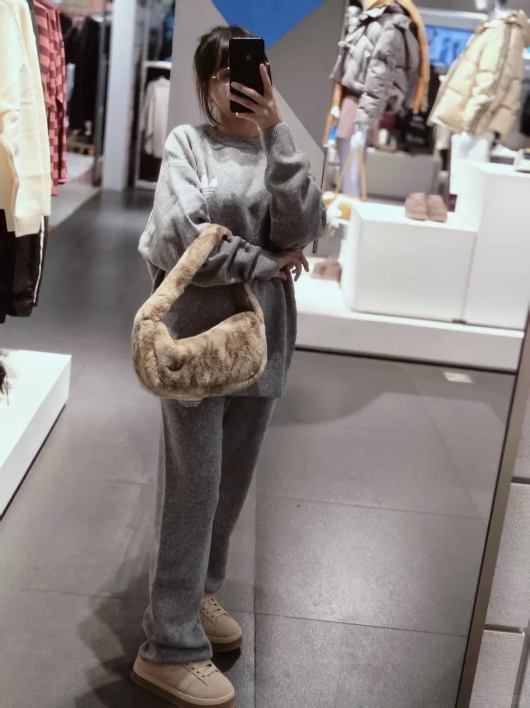 三叶草新款运动套装|灰色系搭配