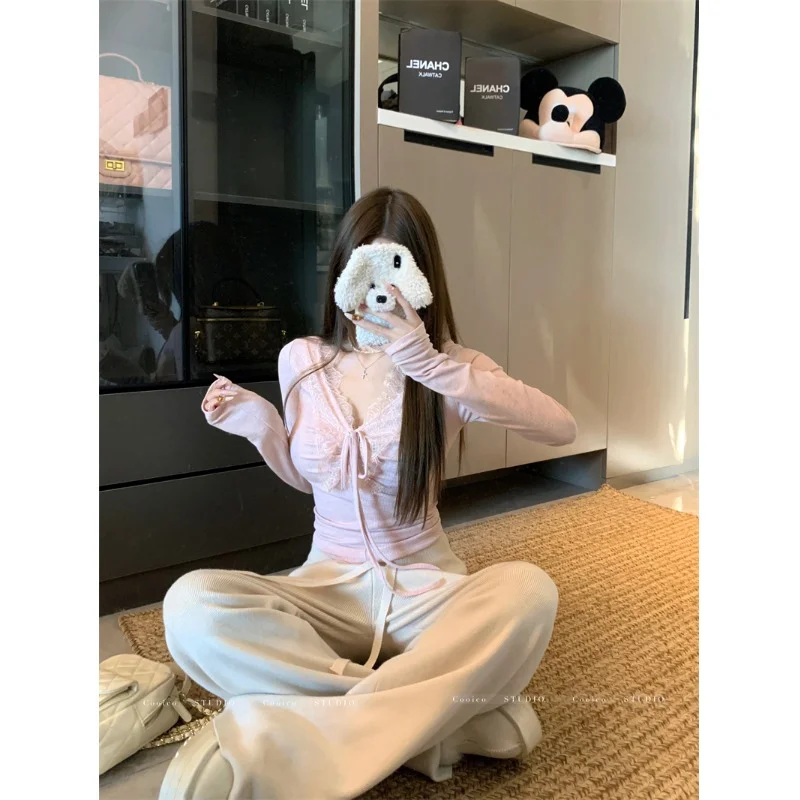 温柔纯欲风蕾丝T恤💕夏日斩男神器