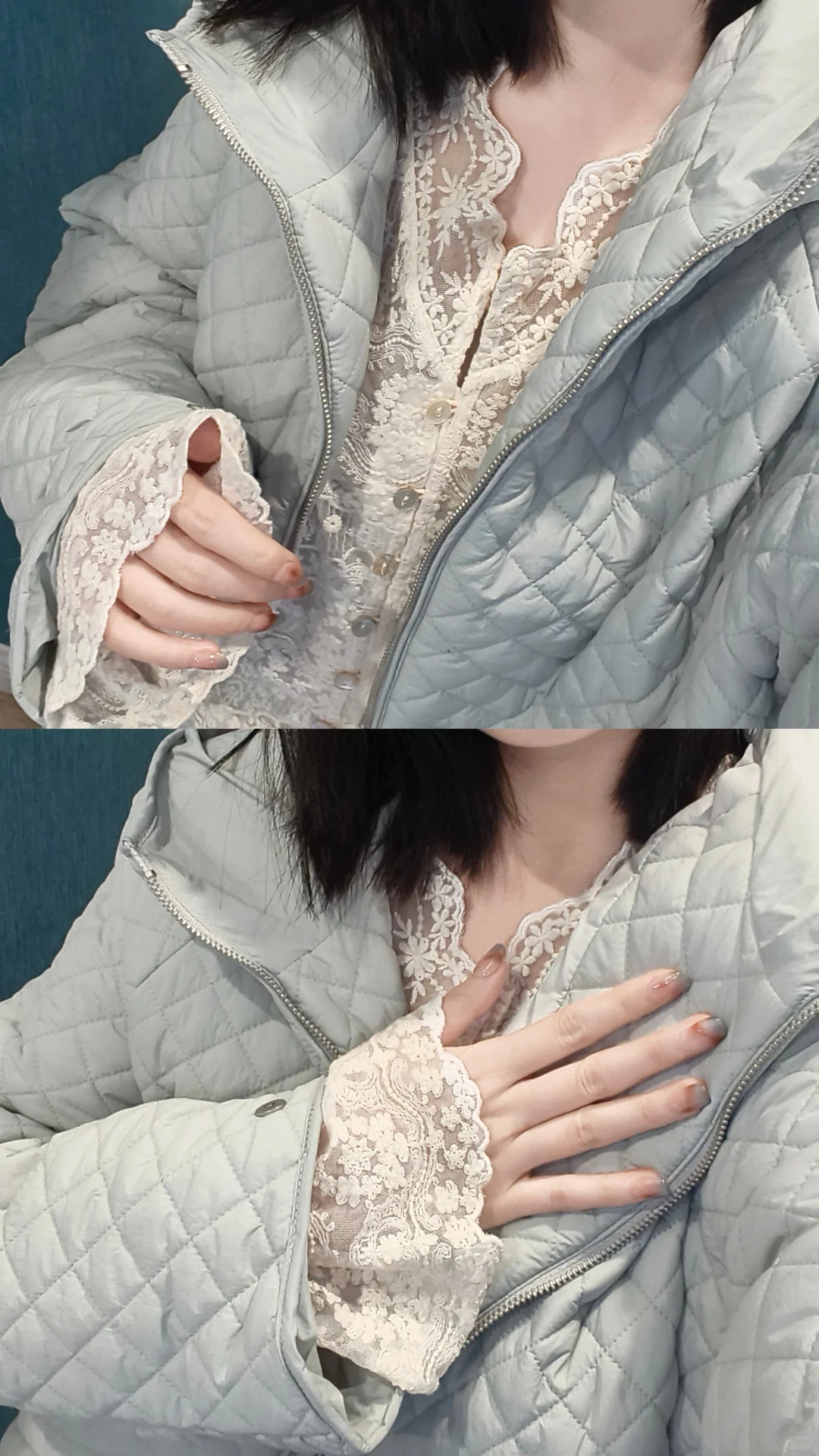 穿一上午vocal了三天！蕾丝叠穿毛衣太绝！