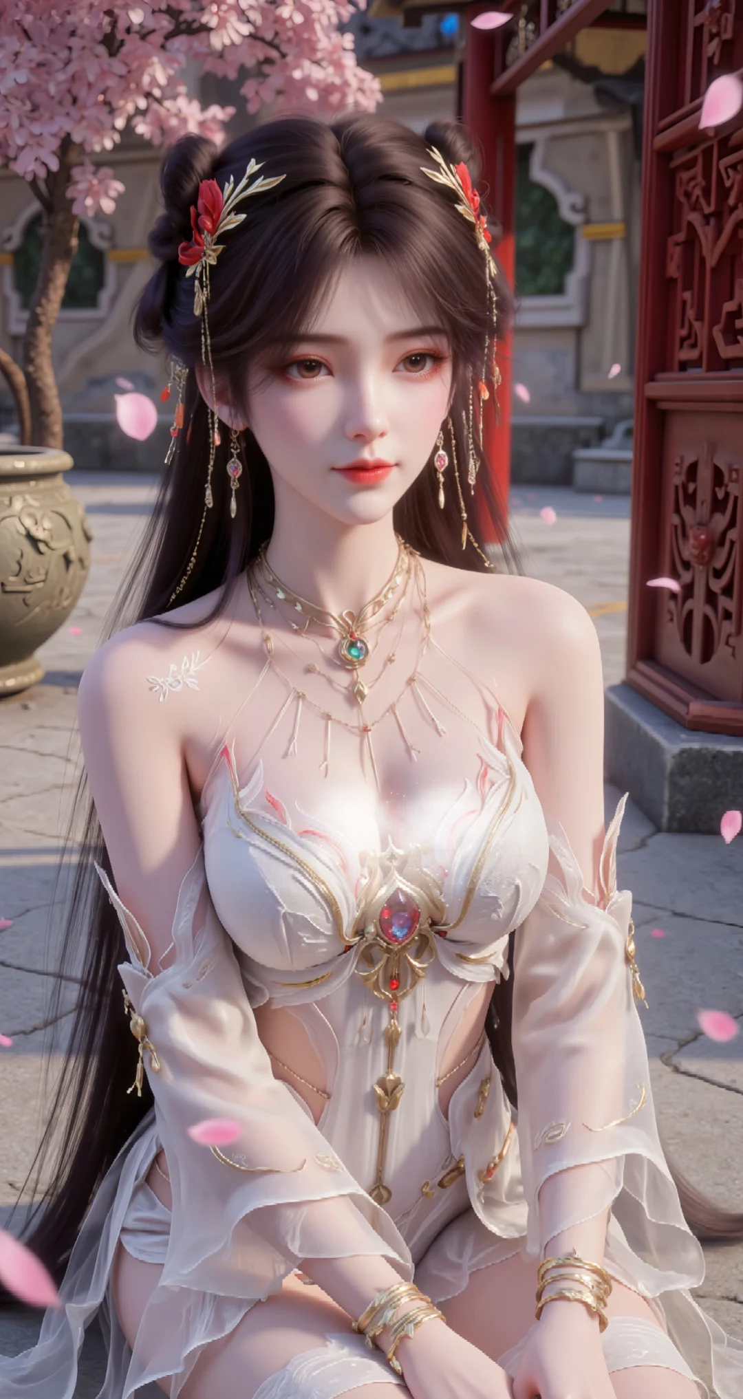 国漫女神壁纸18、喜欢的礼貌拿图