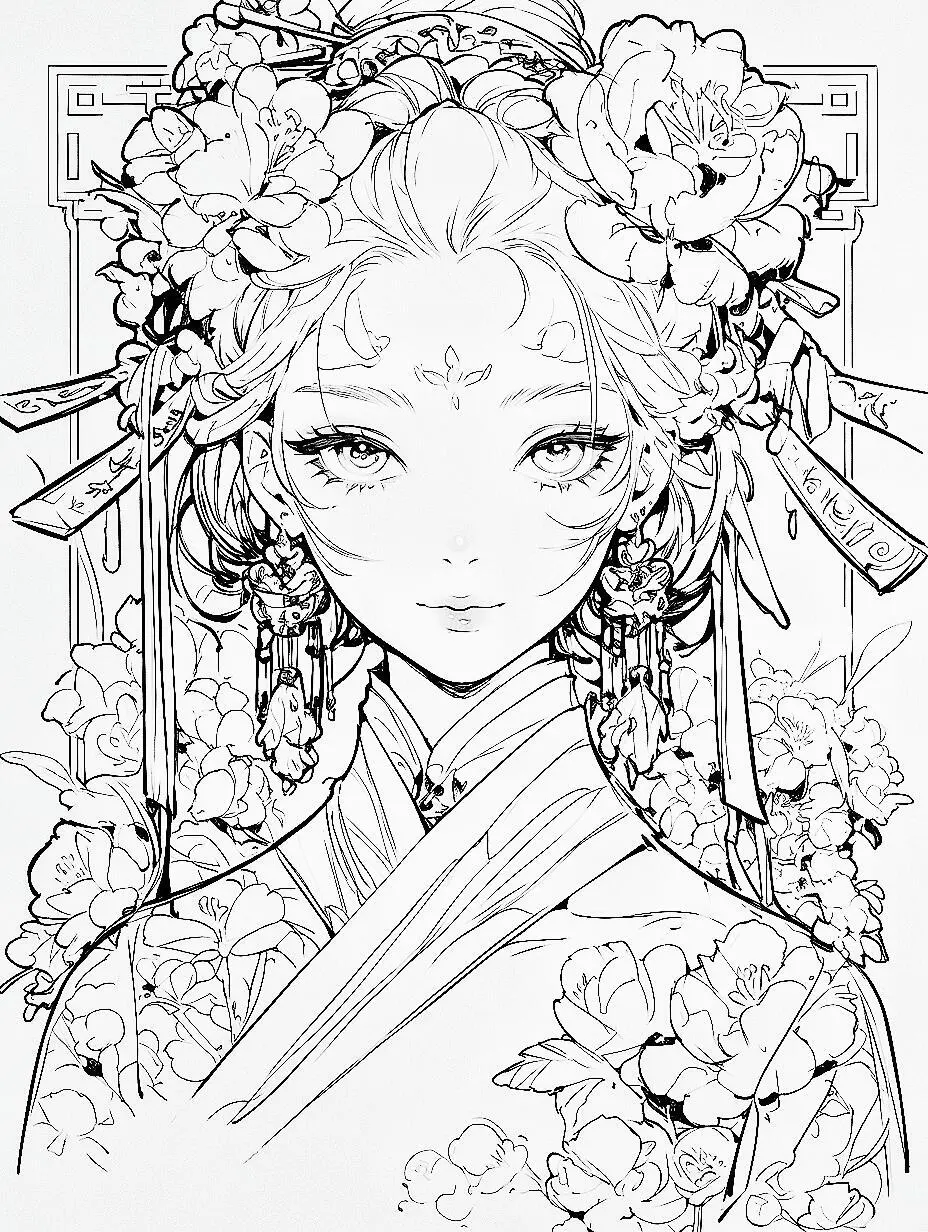 1300➕国风人物线稿素材🥬